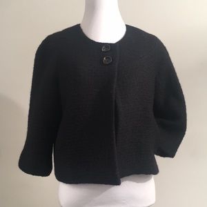 ✅ SOLD Short Boiled Wool “Topper” Jackie O! Size 6